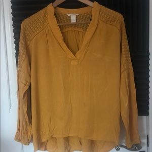 Boho Mustard Blouse